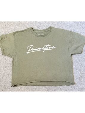 Olive Primitive cropped T-shirt